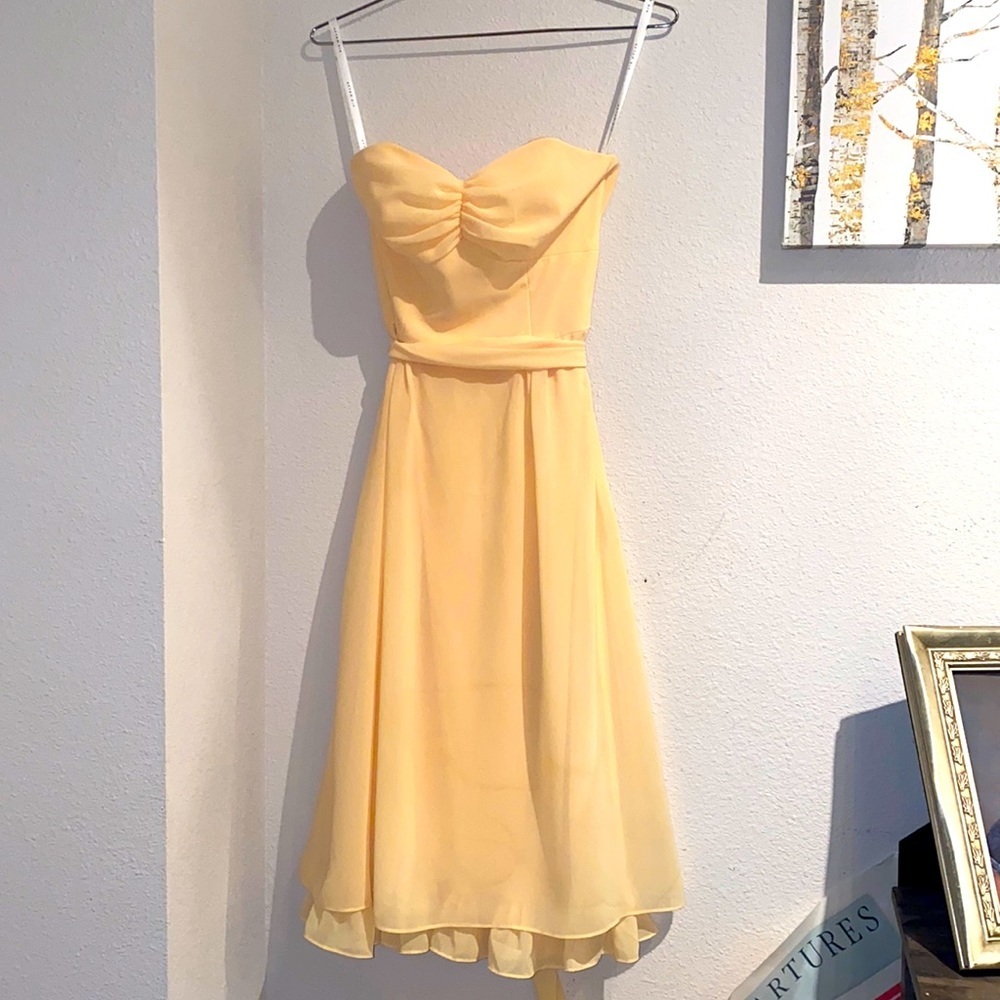 After Six yellow buttercup bridesmaid dress size 0​
